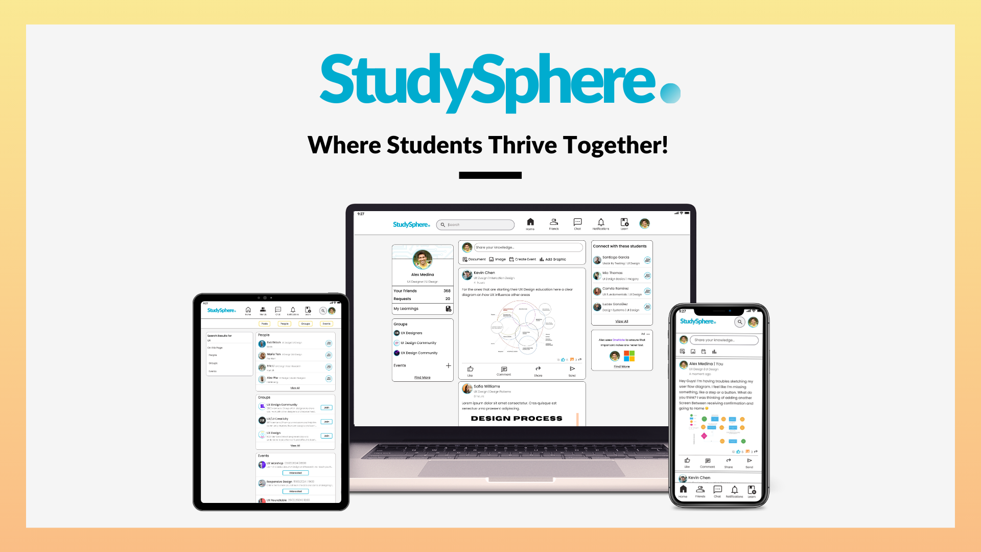 home and students connect pages from different breakpoints