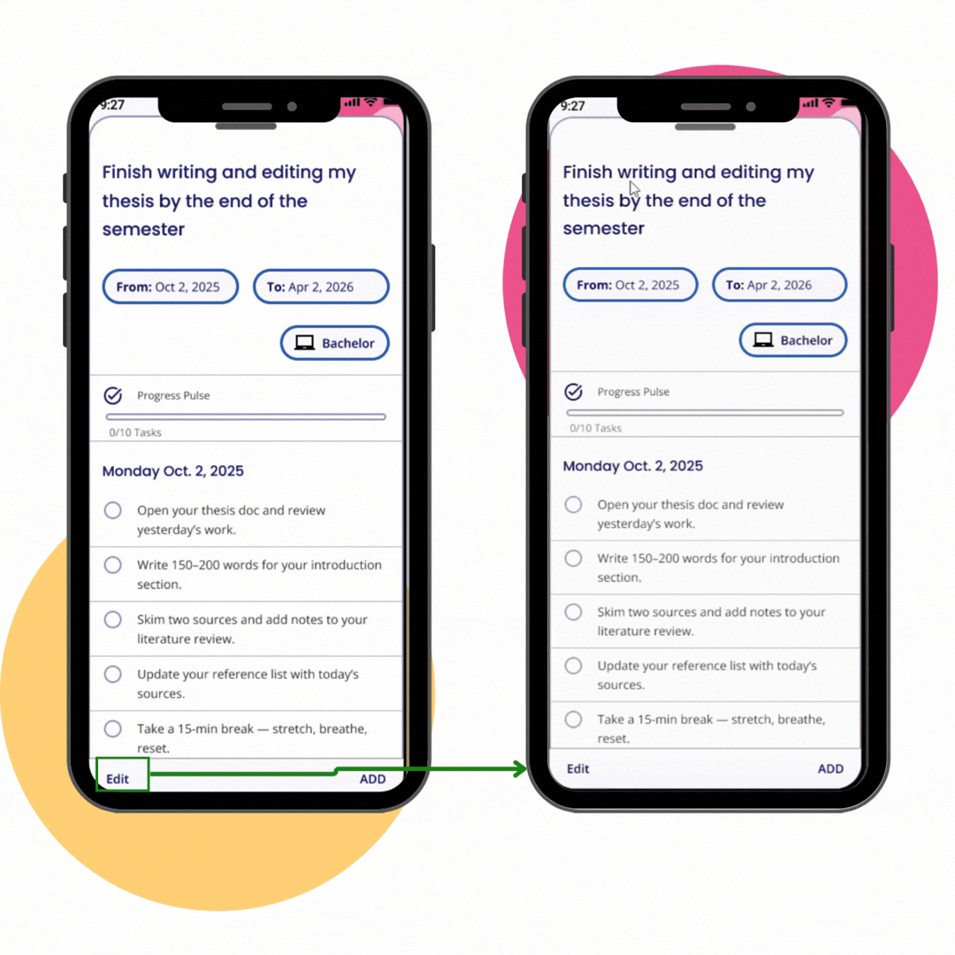 Change 3 edit button